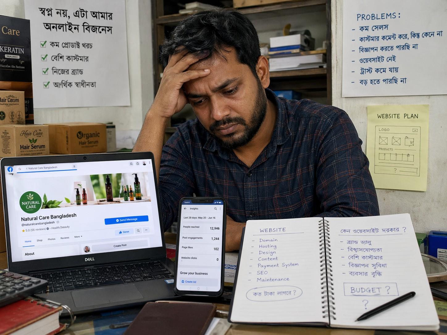 ফেসবুক পেজ আছে, কিন্তু সেল নিয়ে চিন্তিত?
