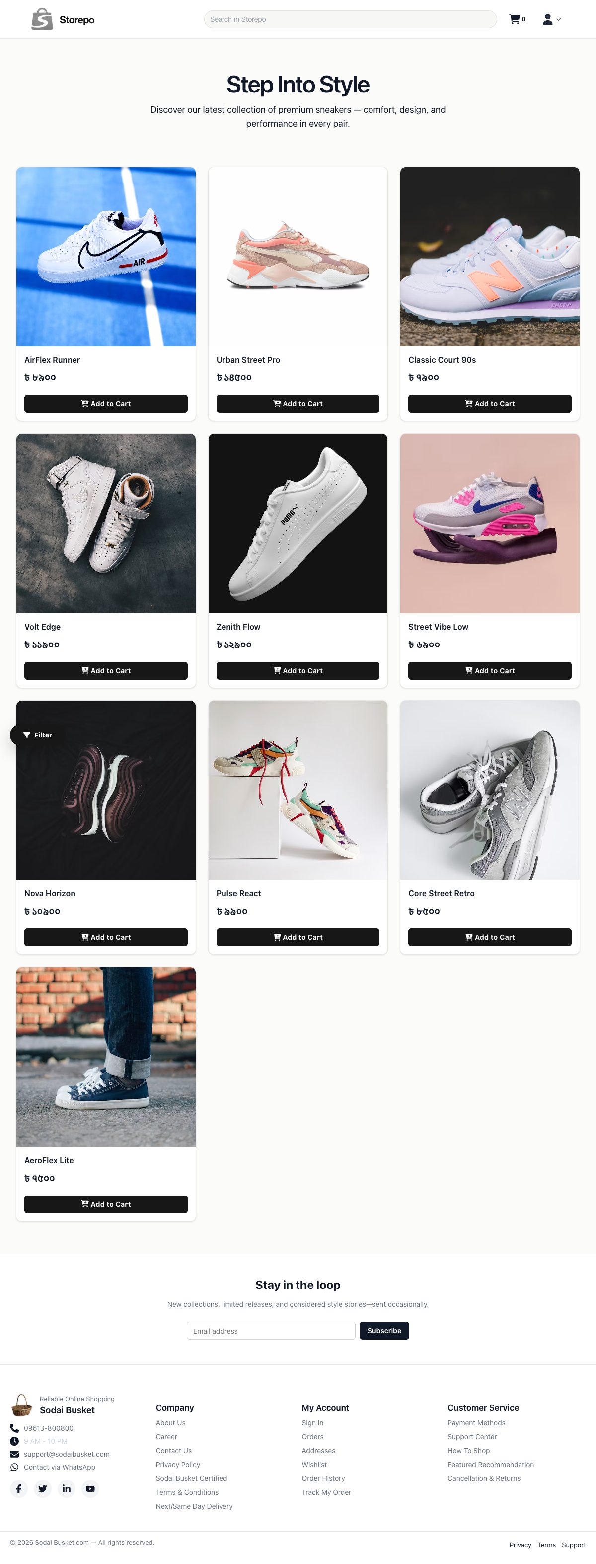 Bloom Fashion storefront screenshot